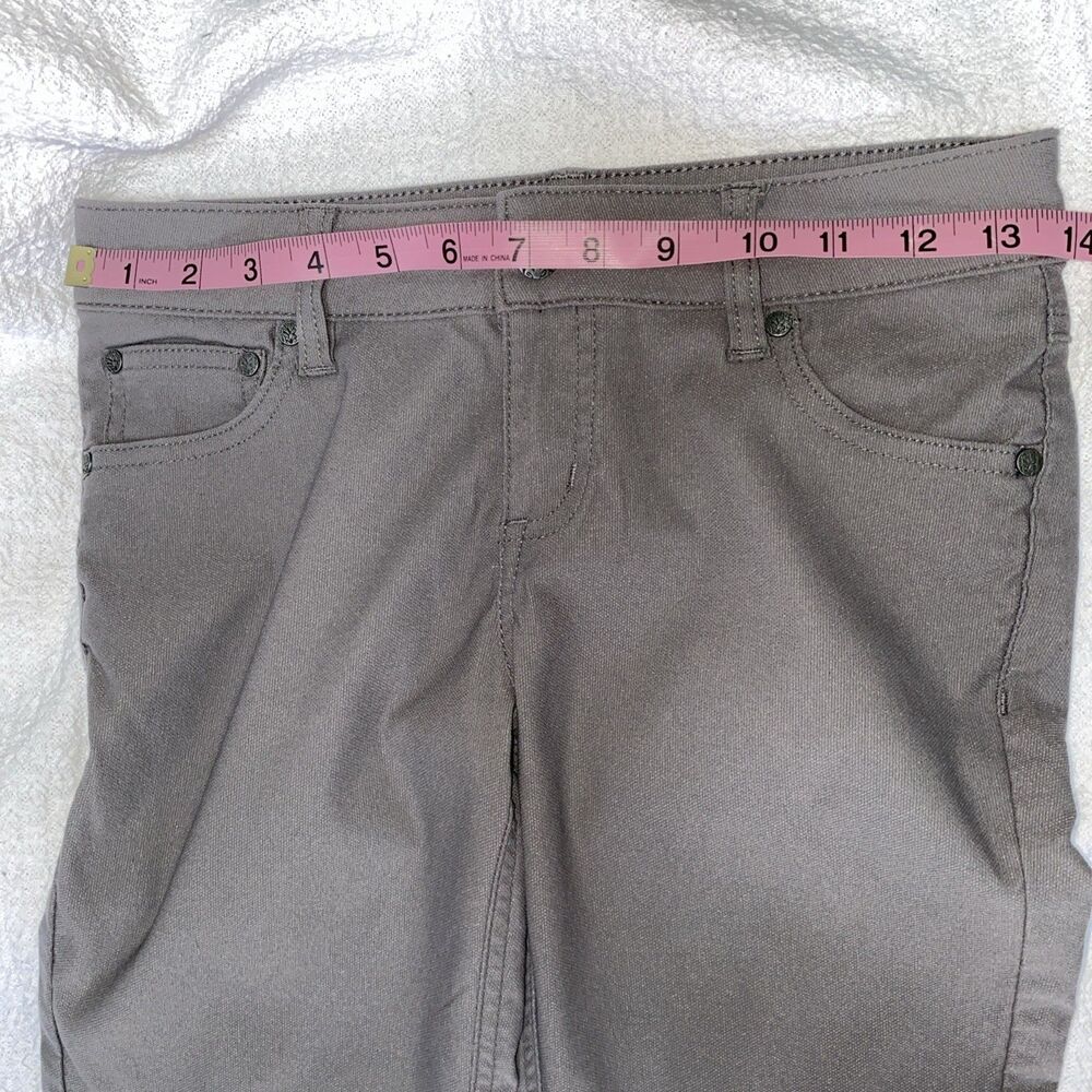 Prana Briann Moto Pants Women’s 2 Grey Charcoal Skinny Hiking Outdoor Stretch - Picture 4 of 7